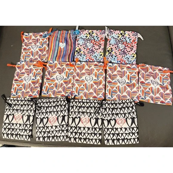 Brighton Collectible Lot of 13 Jewelry Bags Pouches Drawstring Dust Bag Cover - Picture 1 of 5